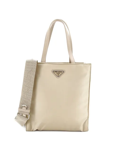 Prada Pre-Owned Padded Convertible Shopping Re-Nylon with Leather Medium tote bag