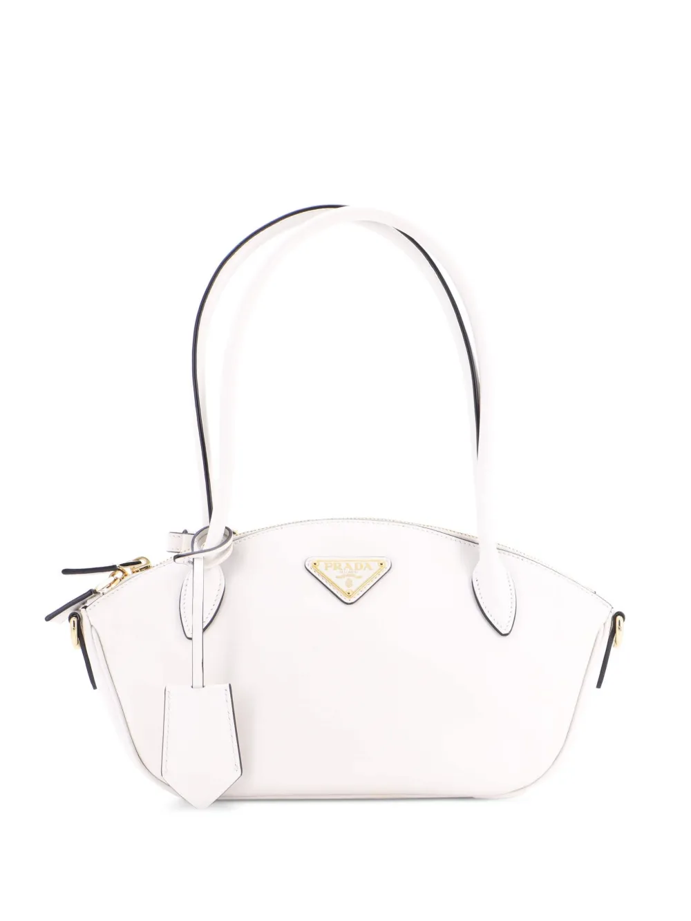 Prada Pre-Owned Triangle City Calf Small shoulder bag | White | Image 1