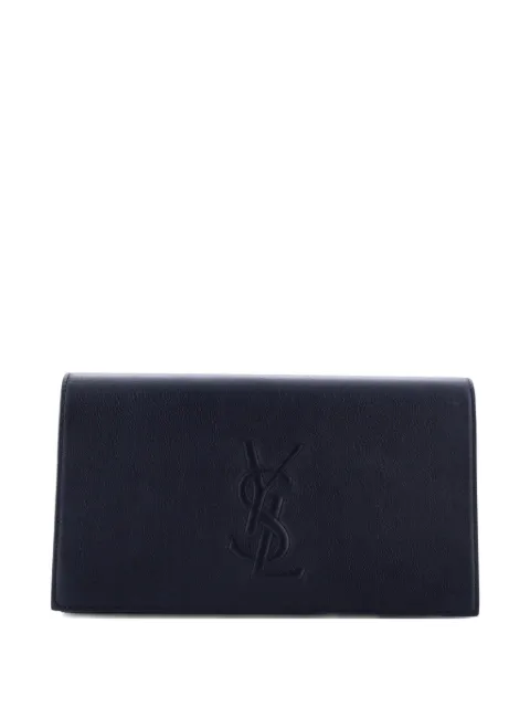 Saint Laurent Pre-Owned Belle de Jour Leather Large clutch bag