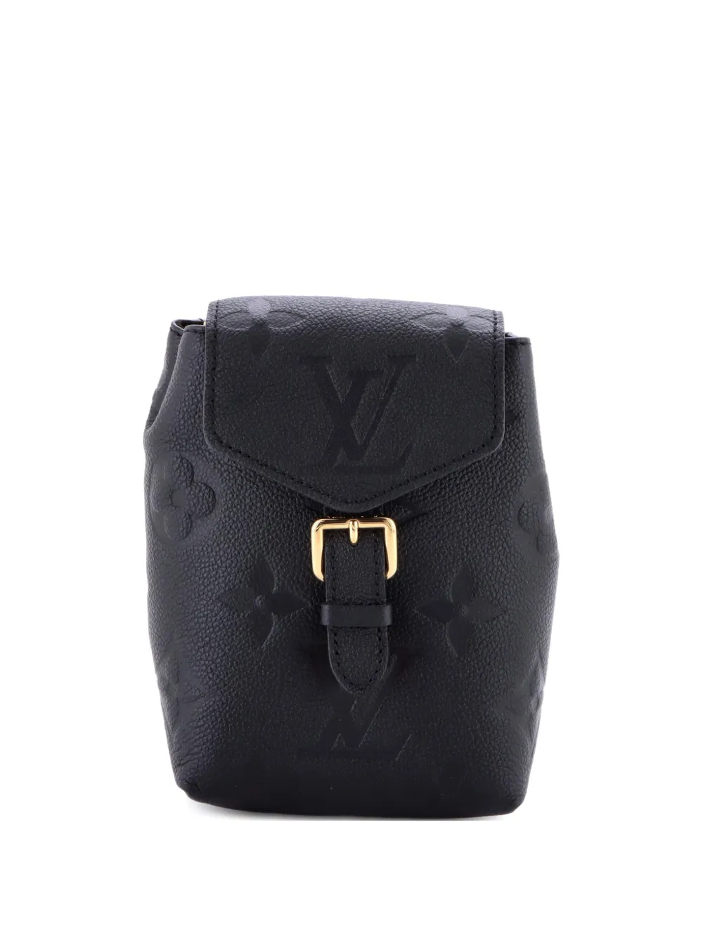 Pre-owned Louis Vuitton Tiny Monogram Empreinte Giant Backpack In Black