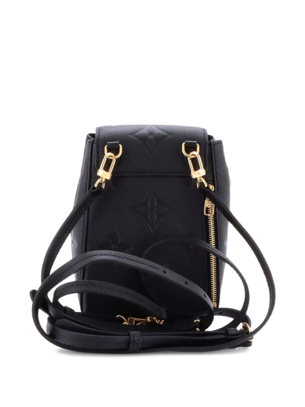 Pre-owned Louis Vuitton Tiny Monogram Empreinte Giant Backpack In Black