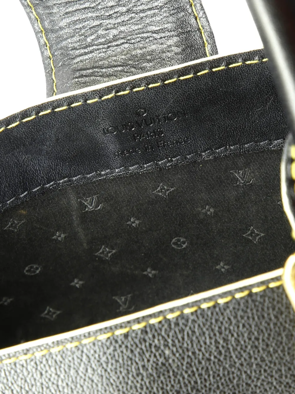 LOUIS VUITTON Pre-owned Suhali Le Fabuleux Handbag Leather Tote Bag In Black