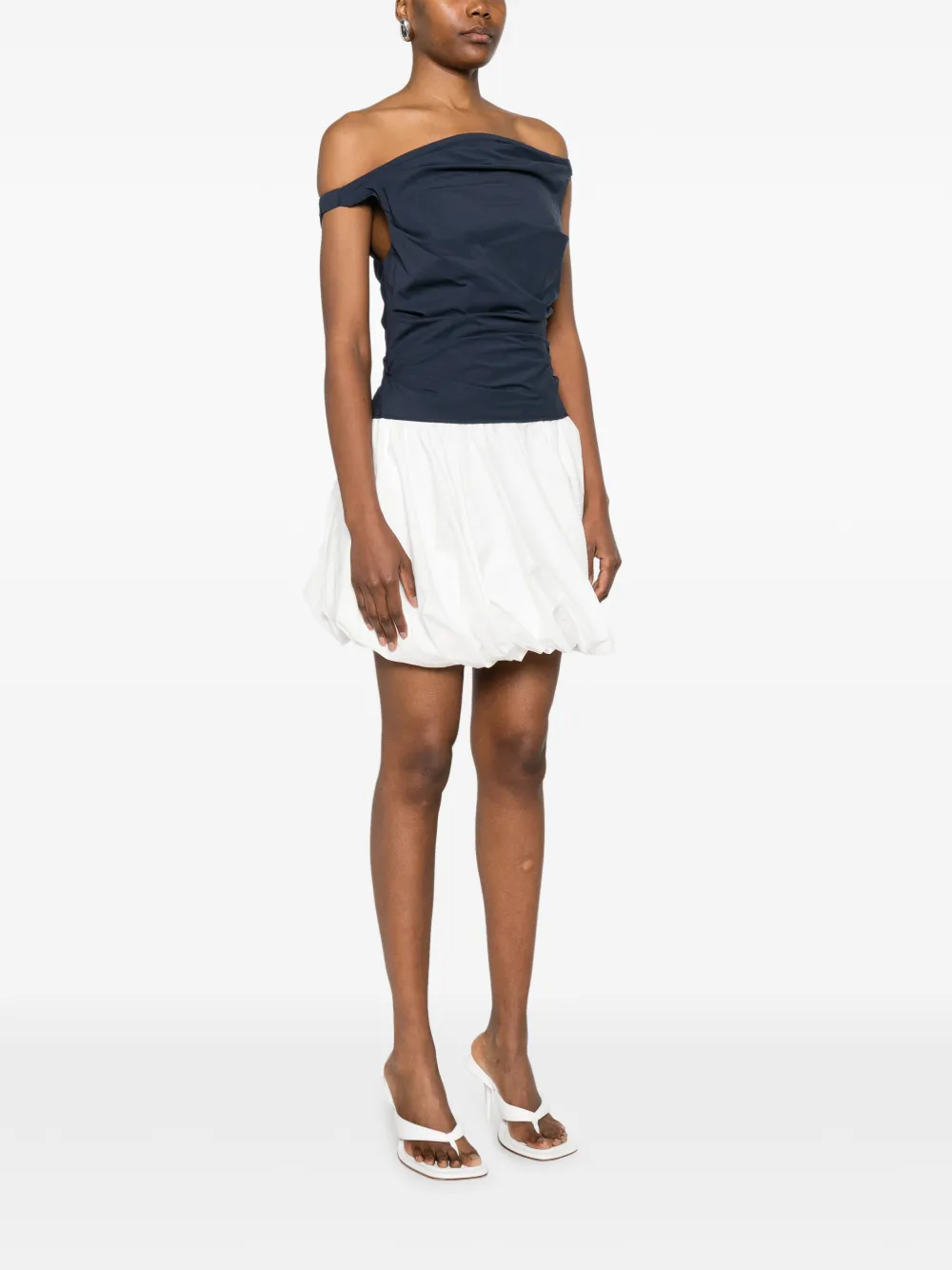  Simkhai Salina Bubble Mini Dress - White 