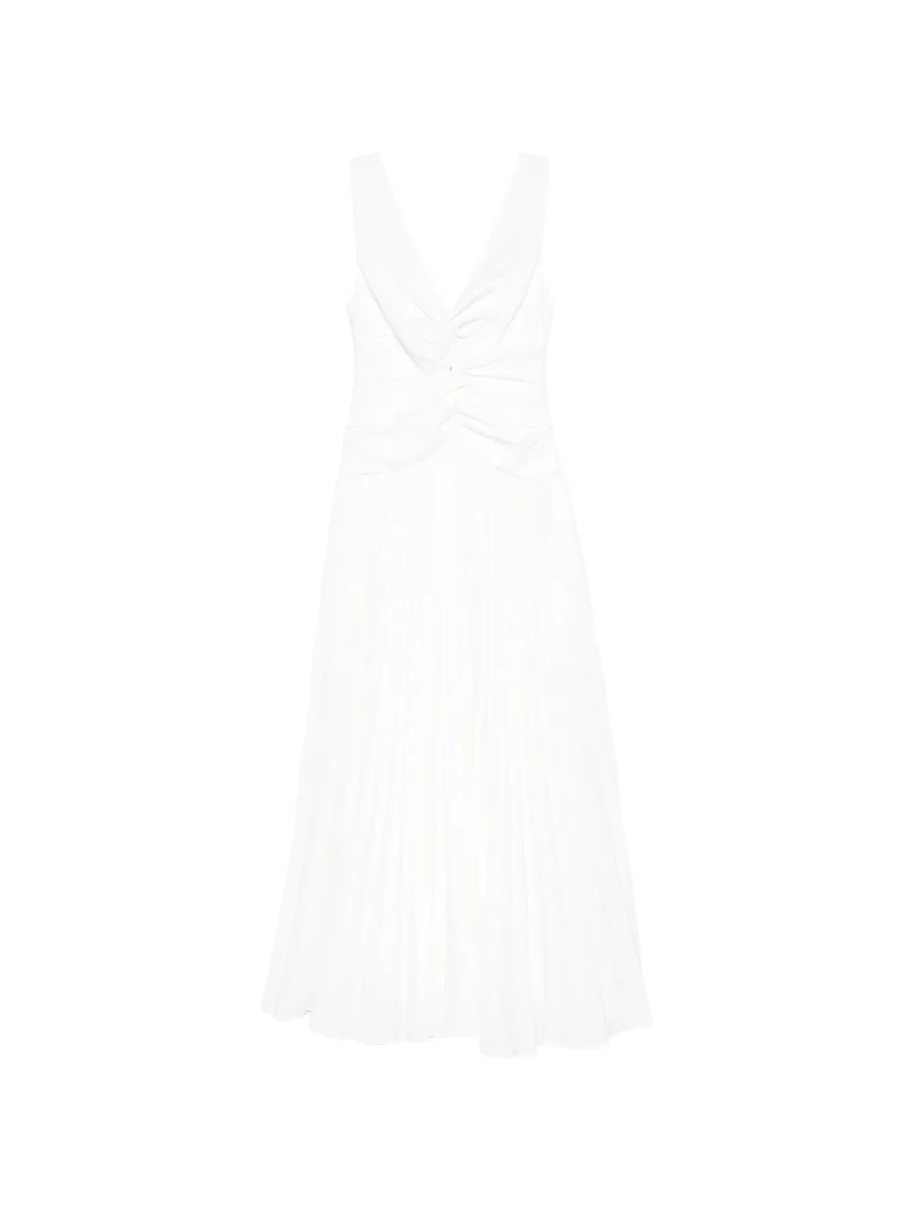 Simkhai Vivianne pleated midi dress - Bianco