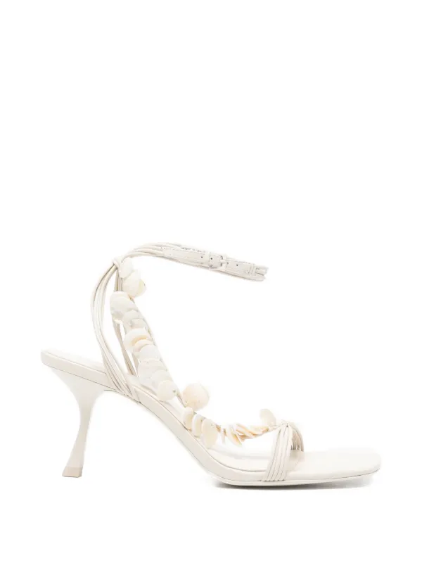 Simkhai Elin Shell Sandals | Neutrals | FARFETCH