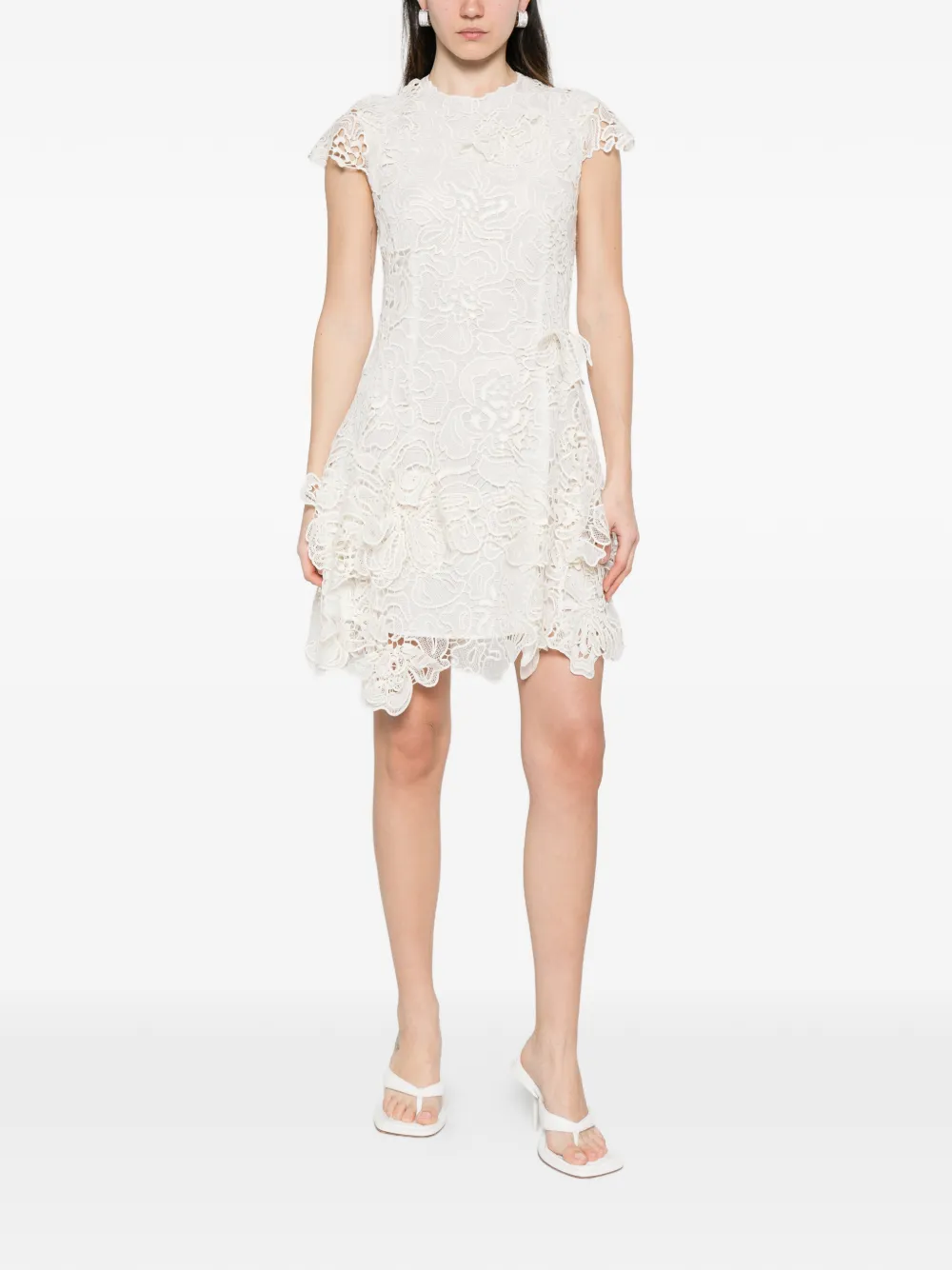  Simkhai Novelle Lace Mini Dress - White 