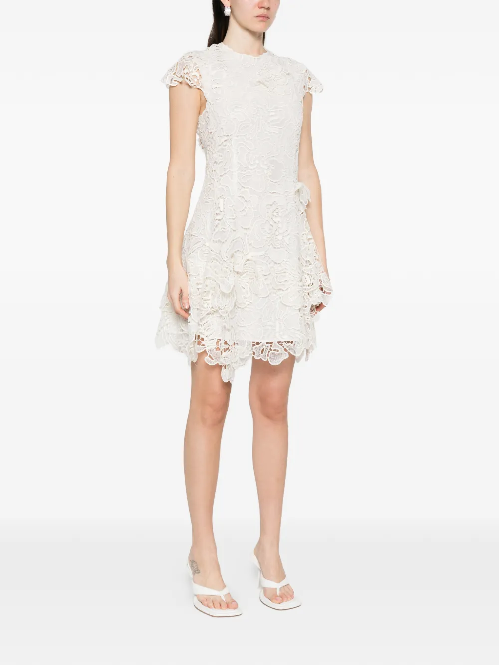  Simkhai Novelle Lace Mini Dress - White 