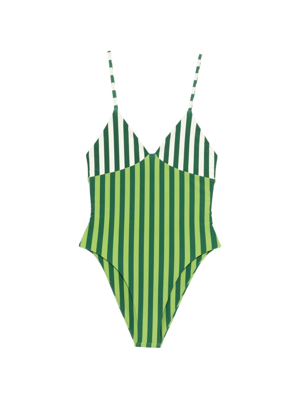 Simon Miller Behati striped swimsuit - Verde