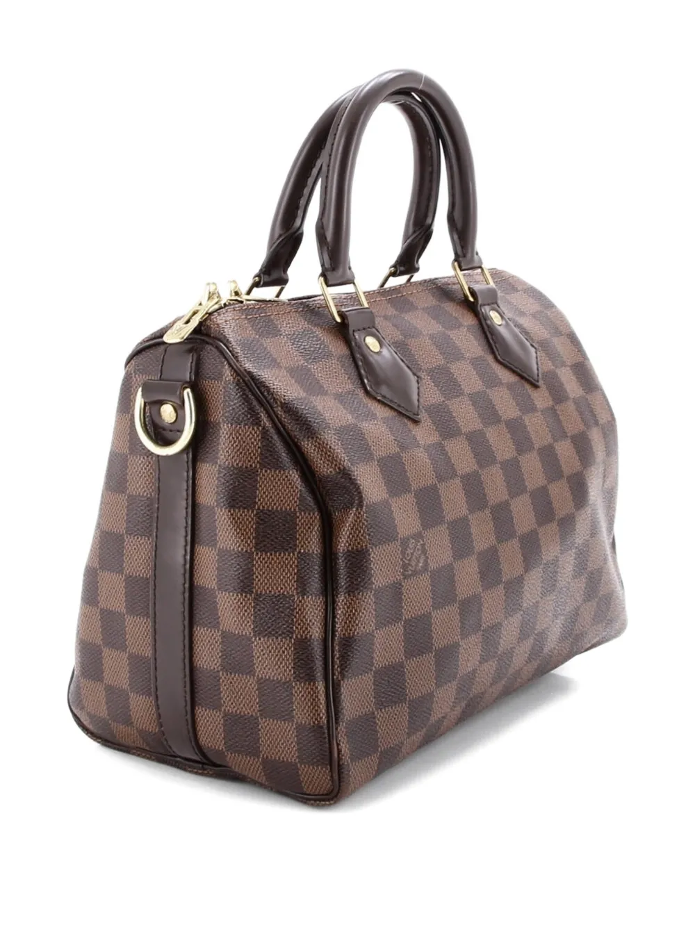 Pre-owned Louis Vuitton Speedy Bandouliere Bag Damier 25 Satchel In Brown