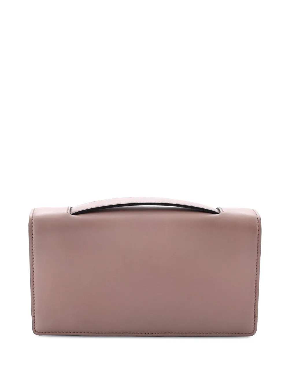 DIOR Pre-owned Bee Leather Clutch Bag In Neutral