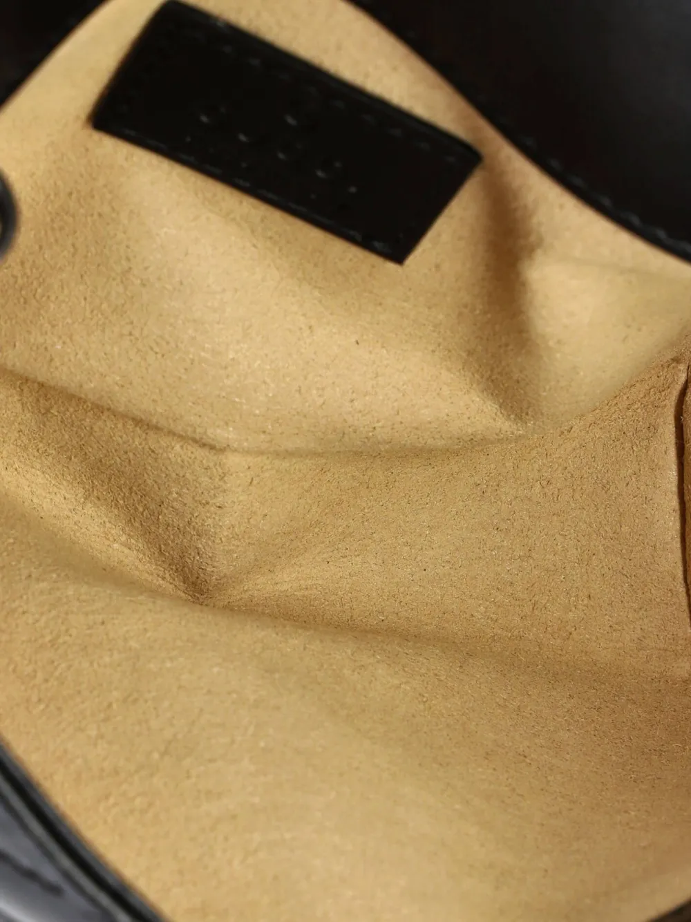 Pre-owned Gucci Gg Marmont Flap Matelasse Leather Belt Bag In Black