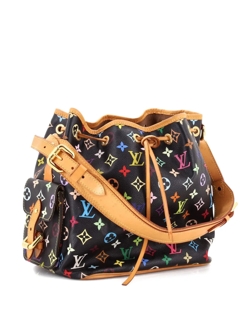 Louis Vuitton Pre-Owned Petit Noe Handbag Monogram Multicolor bucket bag - Nero