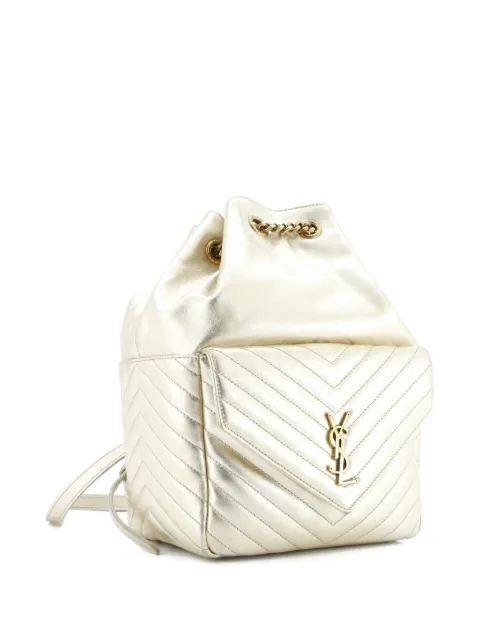 Saint Laurent Pre-Owned Joe Matelasse Chevron Leather backpack