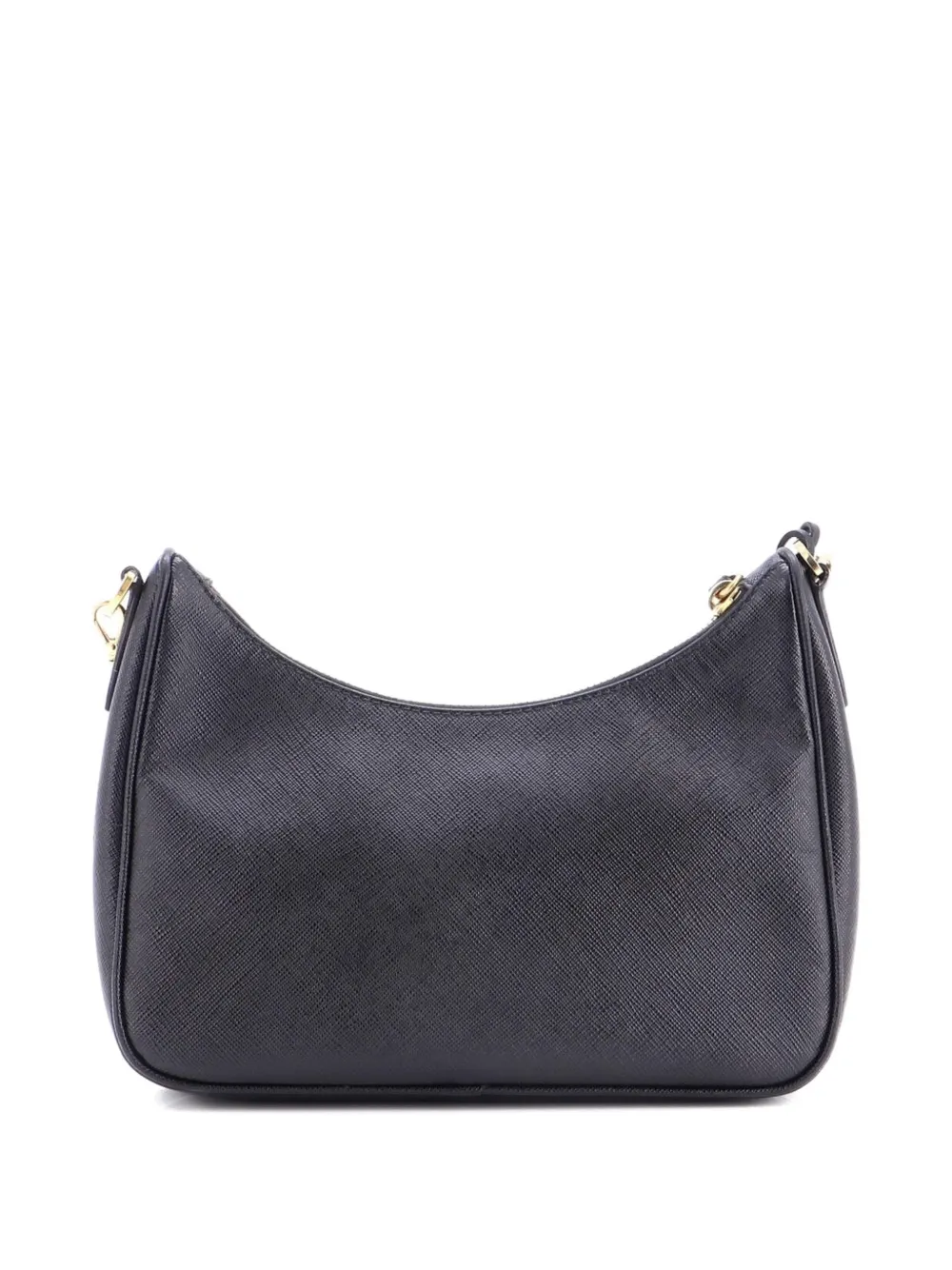 Pre-owned Prada Re-edition 2005 Shoulder Bag Saffiano Leather Small Crossbody Bag In Black