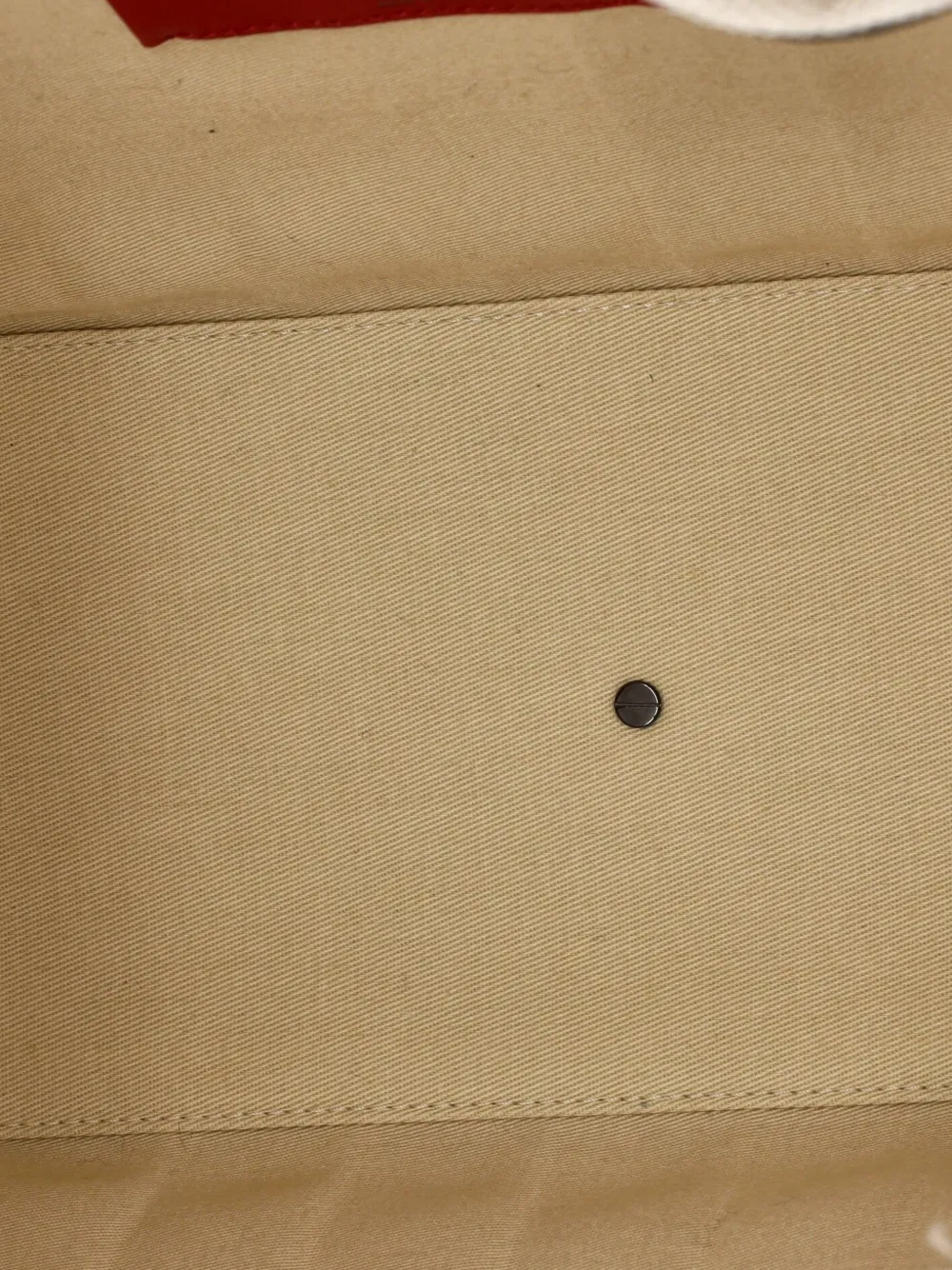 VALENTINO GARAVANI Pre-owned Atelier 05 Pleated Canvas Medium Tote Bag In Red