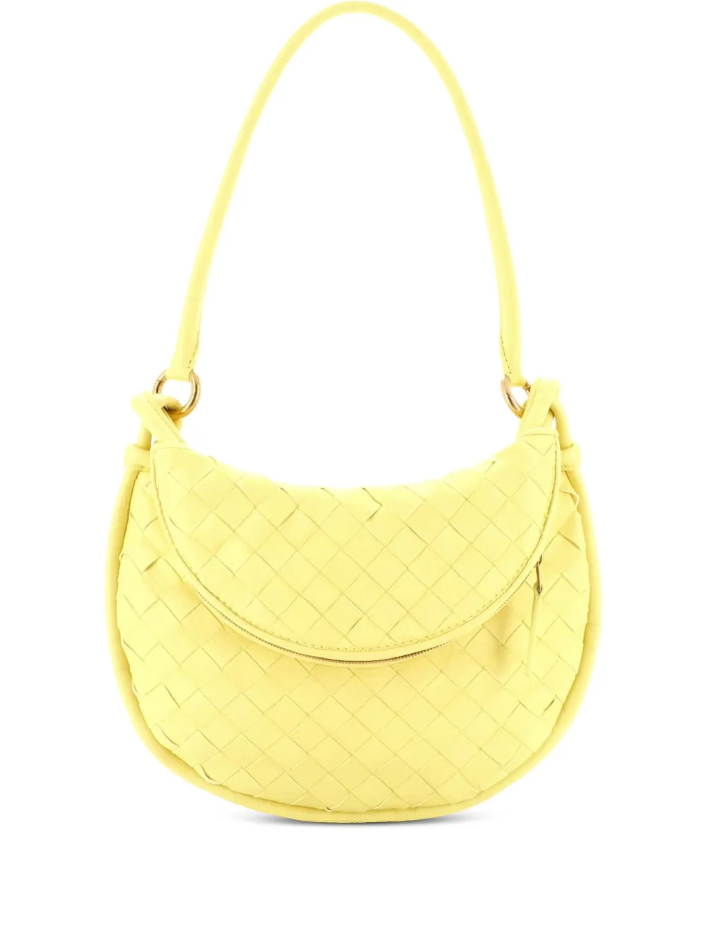 Bottega Veneta Pre-Owned Gemelli Intrecciato Leather Small shoulder bag - Giallo
