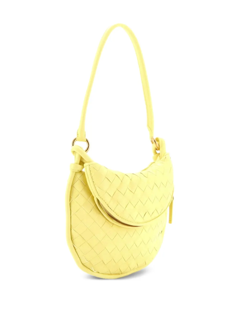 Gemelli Intrecciato Leather Small Shoulder Bag