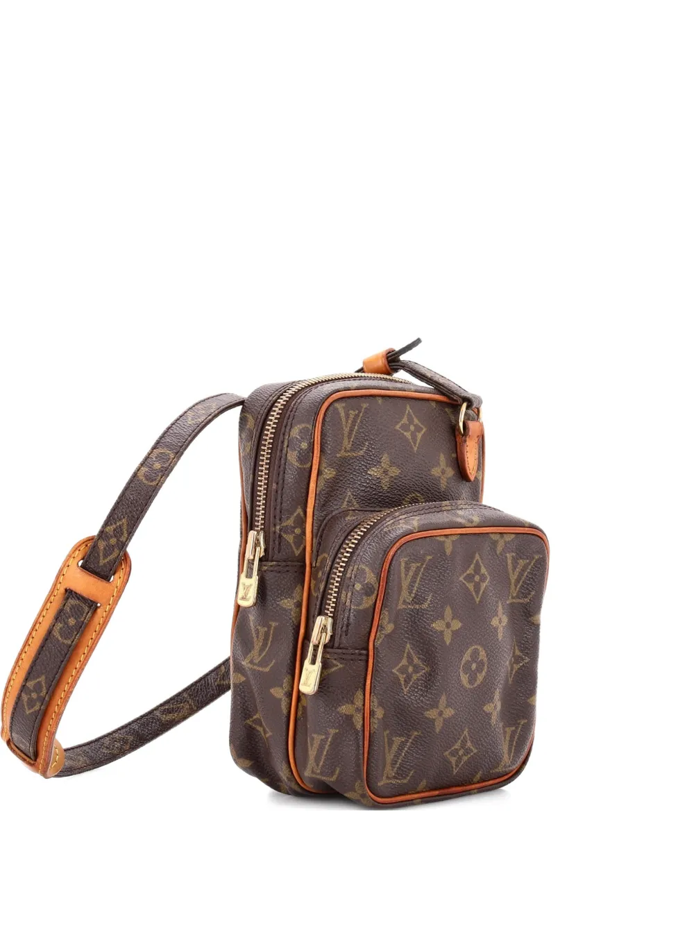 Pre-owned Louis Vuitton Amazone Bag Monogram Canvas Mini Crossbody Bag In Brown