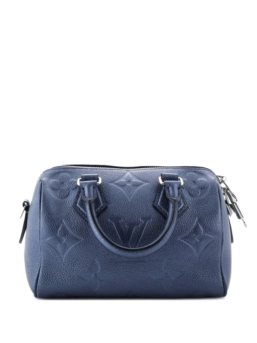 Pre-owned Louis Vuitton Speedy Bandouliere Bag Monogram Empreinte Giant 20 Crossbody Bag In Blue