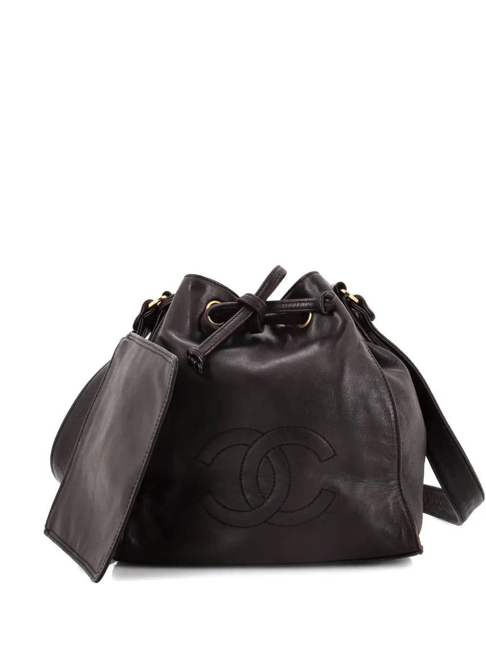 CHANEL Pre-Owned CC Drawstring Caviar Small bucket bag | negro | Image 1
