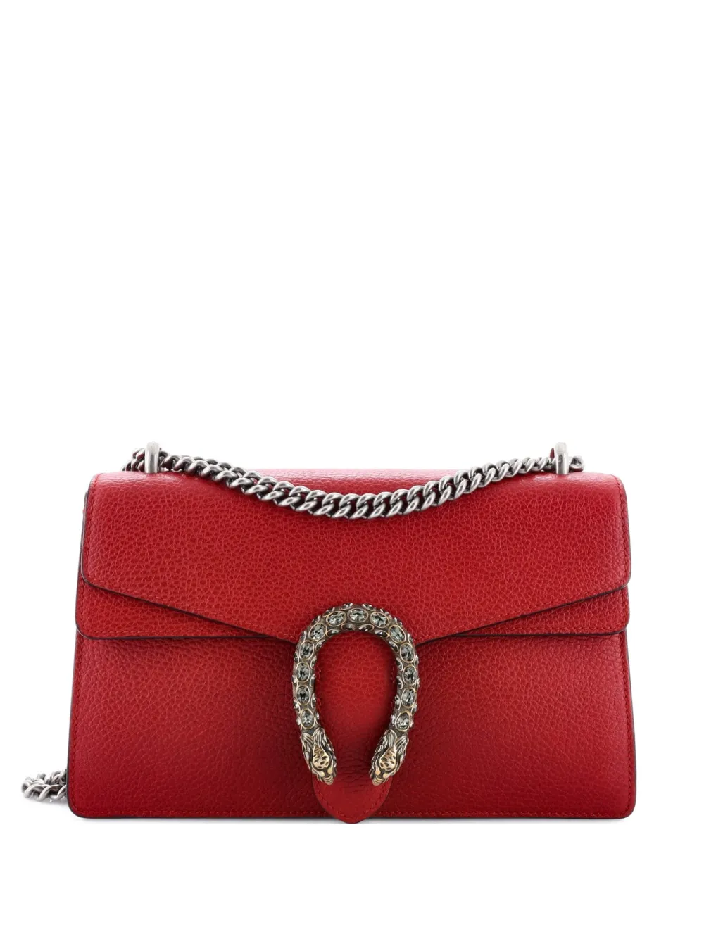 Pre-owned Gucci Dionysus Bag Leather Small Shoulder Bag In Red
