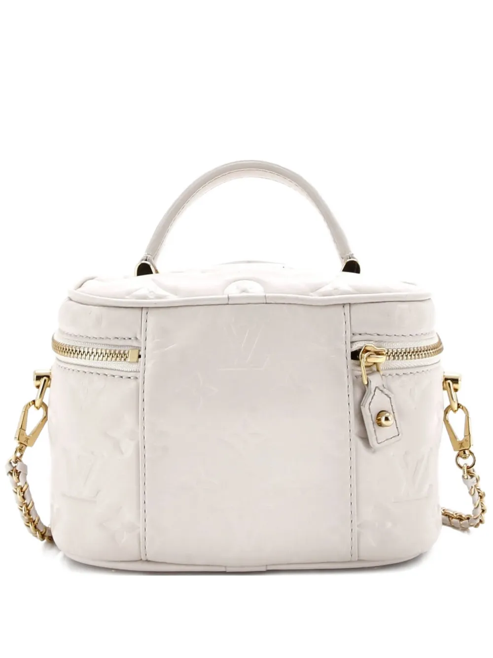 Louis Vuitton Pre-Owned Vanity Handbag Monogram Embossed Lambskin PM shoulder bag - Bianco