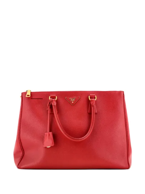 Prada Pre-Owned Double Zip Lux Saffiano Leather Medium tote bag