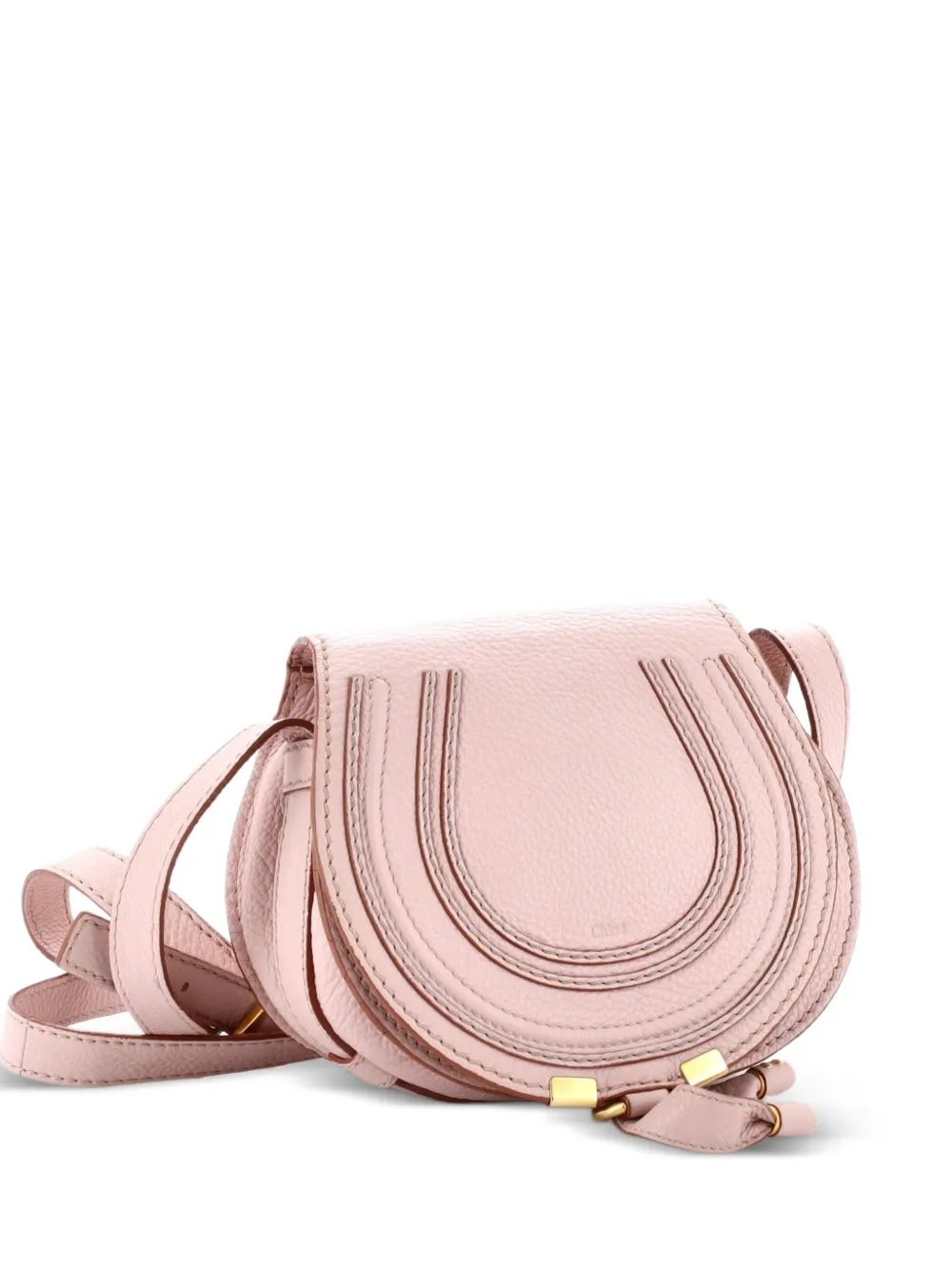 Chloé Pre-Owned Marcie Leather Mini crossbody bag - Rosa