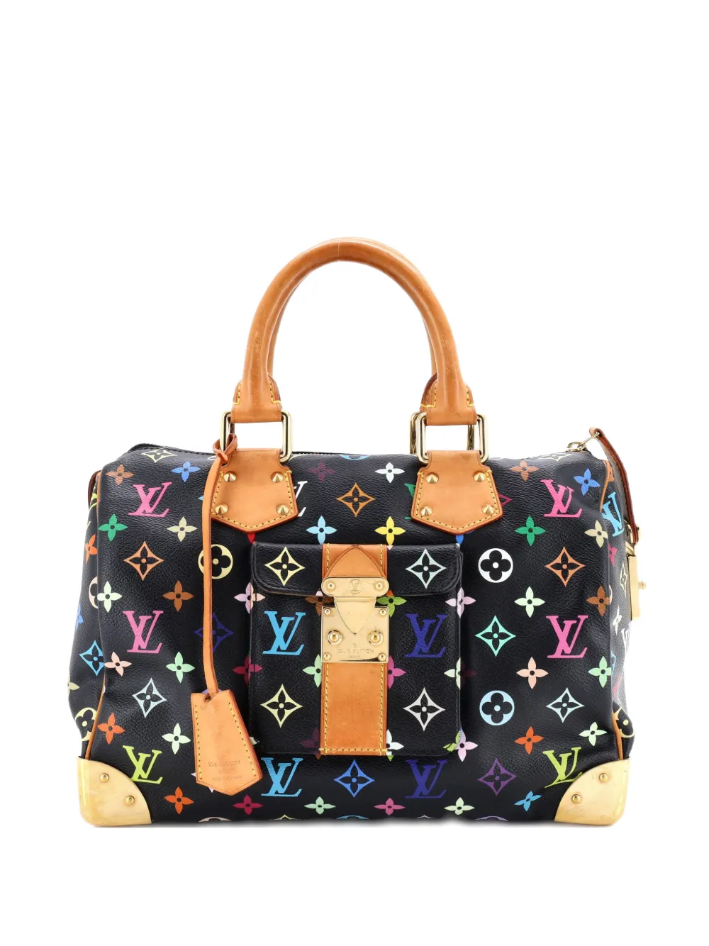 Louis Vuitton Pre-Owned Speedy Handbag Monogram Multicolor 30 satchel - Nero