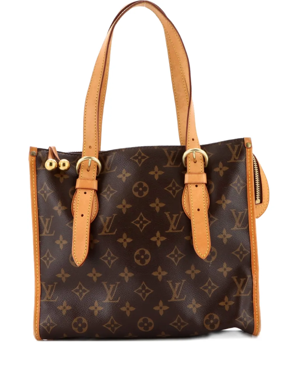 Pre-owned Louis Vuitton Popincourt Monogram Canvas Haut Tote Bag In Brown