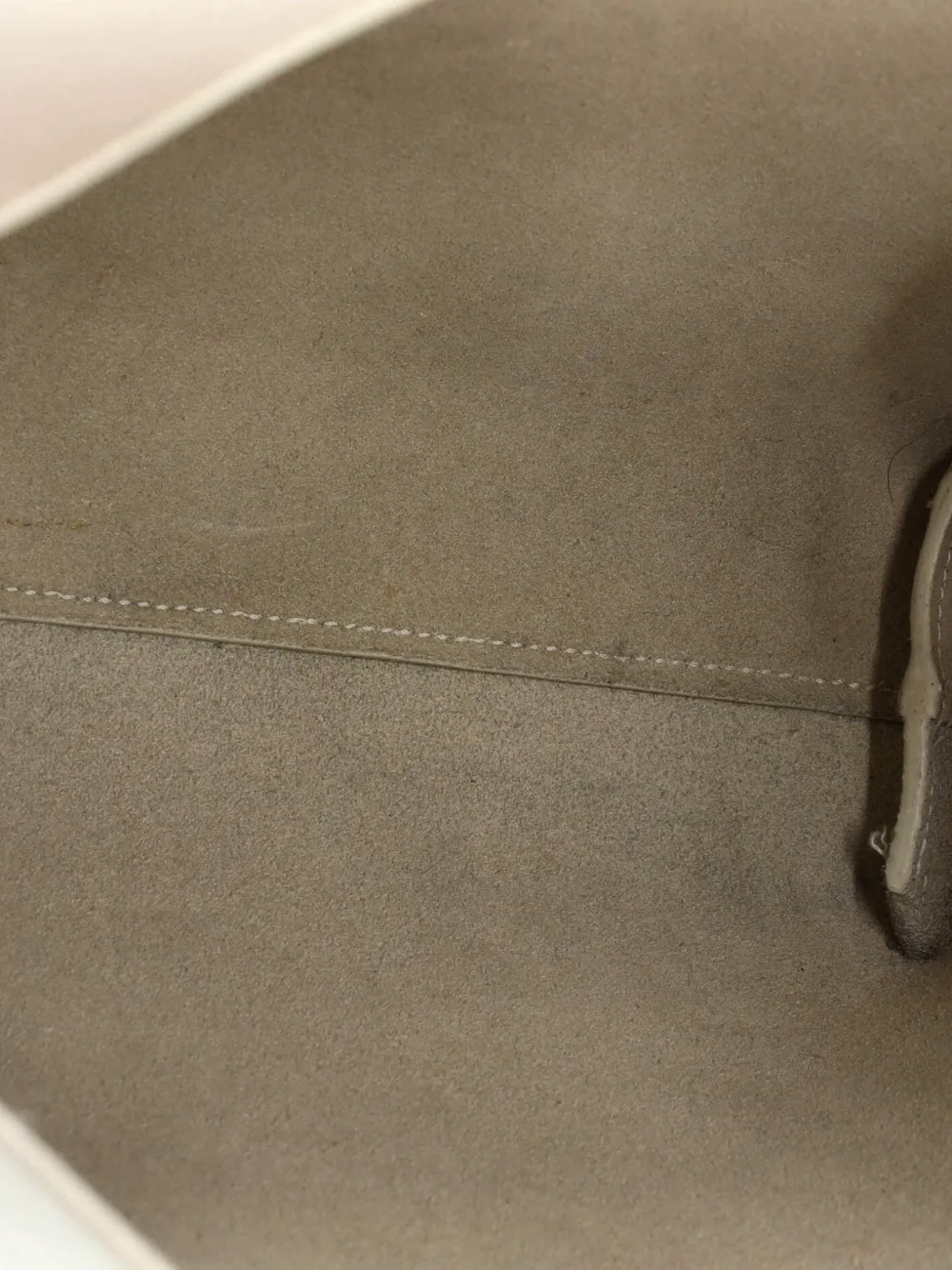 SAINT LAURENT Pre-owned Shopper Leather Toy Tote Bag In Neutral