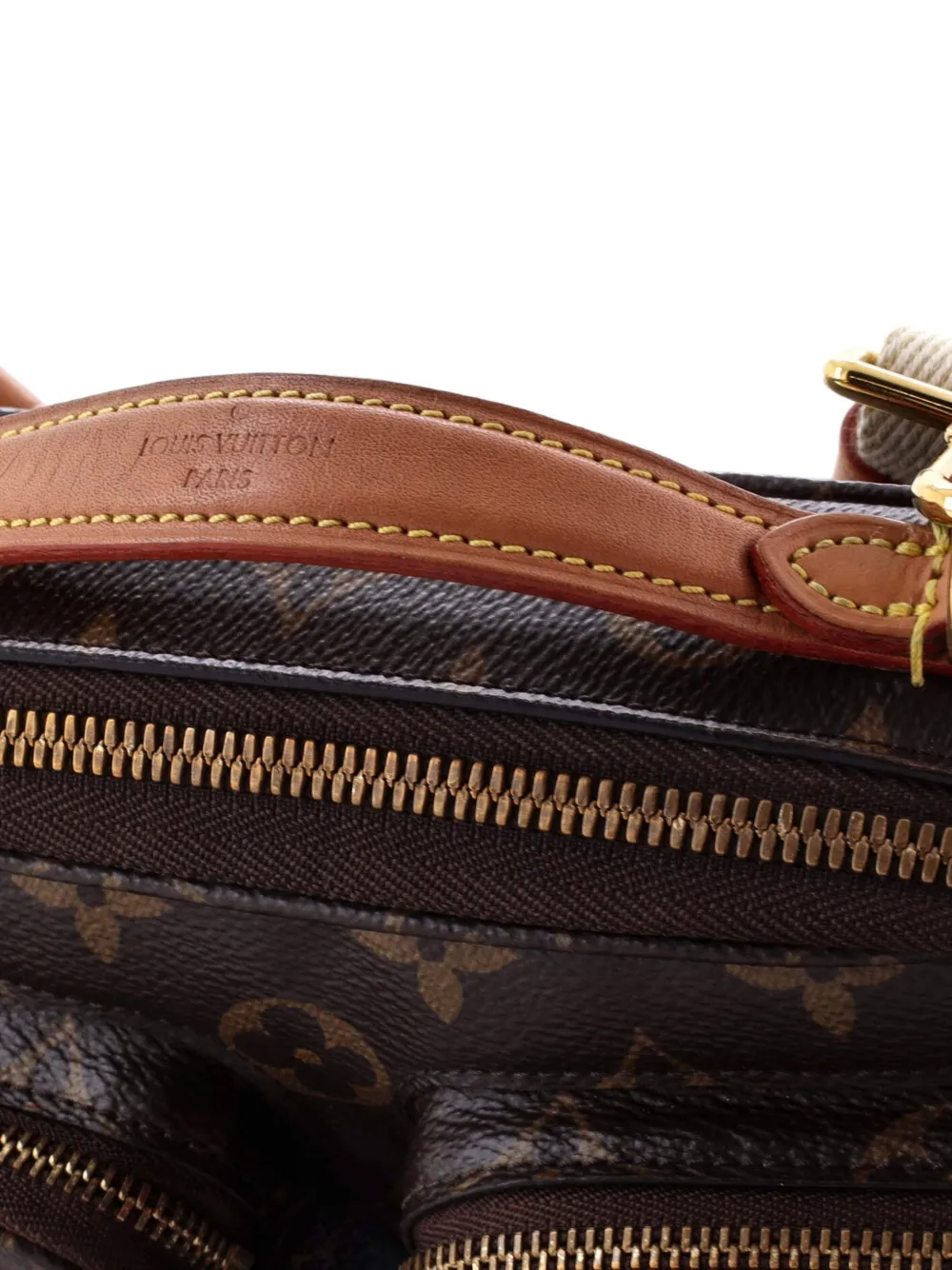 Pre-owned Louis Vuitton Utility Monogram Canvas Crossbody Bag In Brown