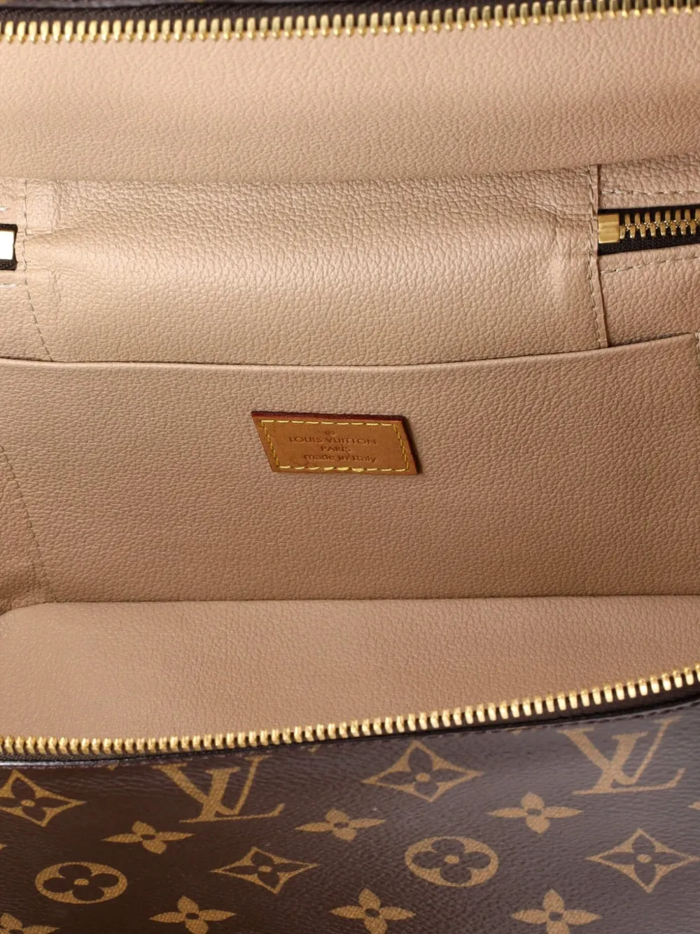 LOUIS VUITTON Pre-owned Nice Vanity Case Monogram Canvas Bb Pouch In Brown