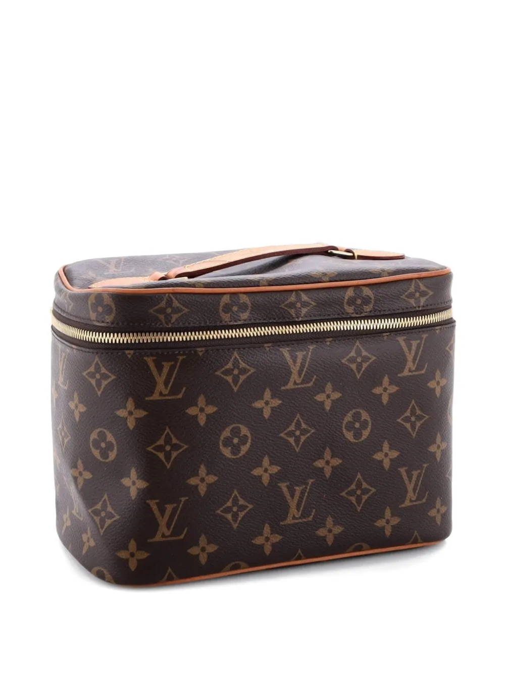 LOUIS VUITTON Pre-owned Nice Vanity Case Monogram Canvas Bb Pouch In Brown