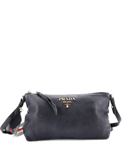 Prada Pre-Owned Dual Strap Flat Vitello Daino Medium crossbody bag
