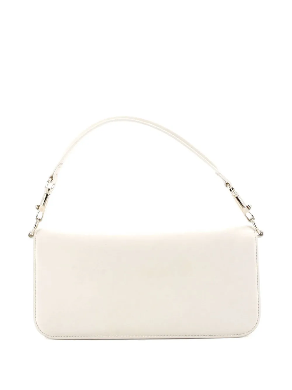 VALENTINO GARAVANI Pre-owned Vlogo Loco Flap Shoulder Bag Leather Medium Clutch Bag In Neutral