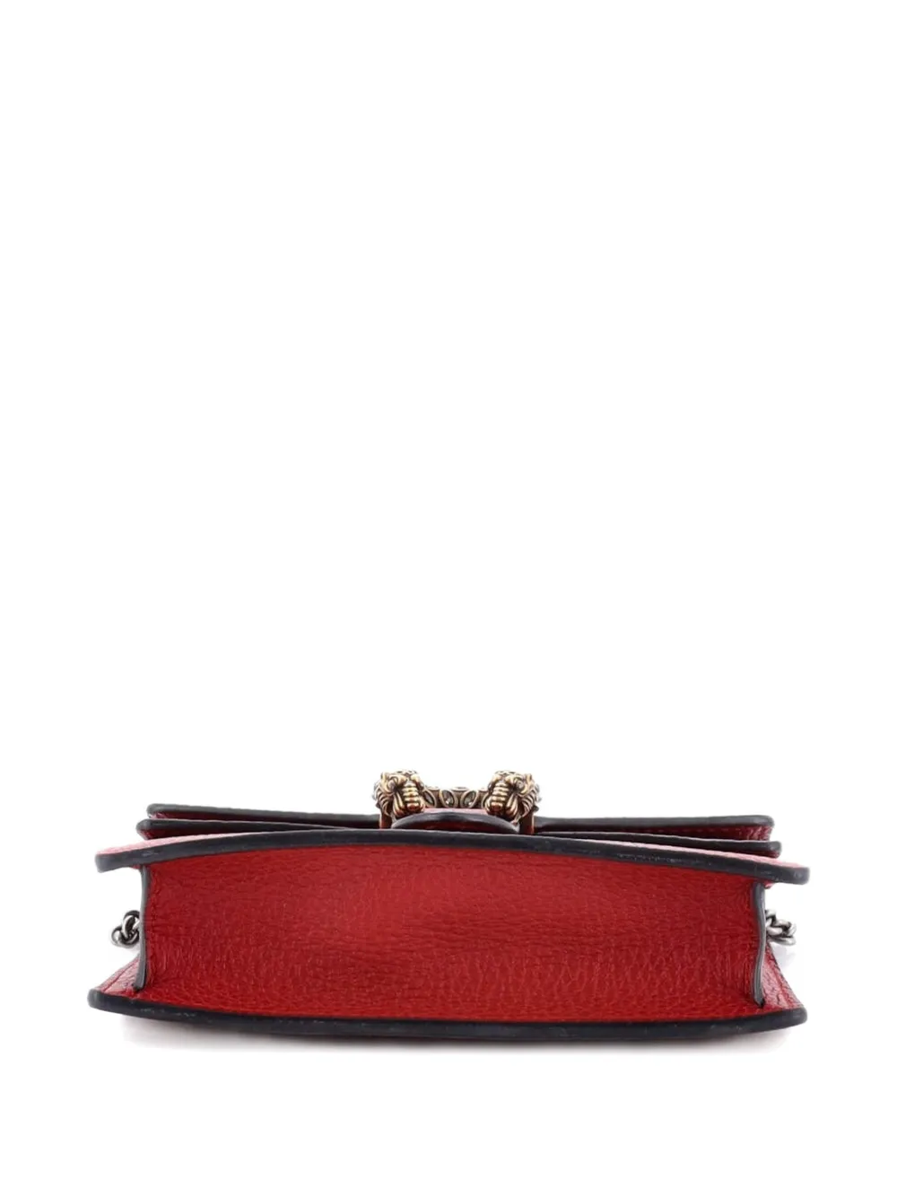 Pre-owned Gucci Dionysus Bag Leather Super Mini Clutch Bag In Red