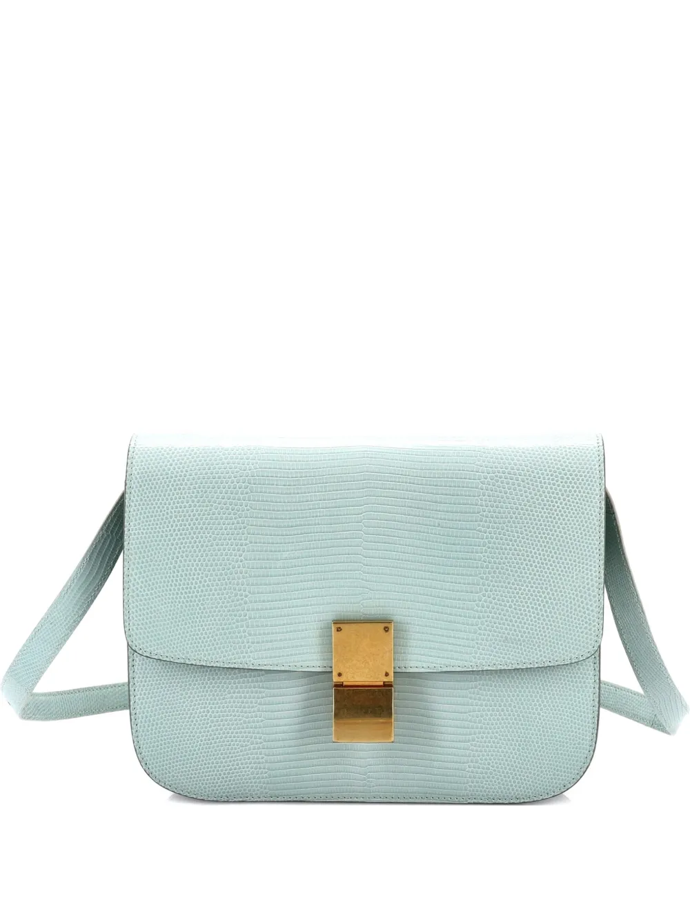 Celine Pre-Owned Classic Box Bag Lizard Medium shoulder bag - Verde