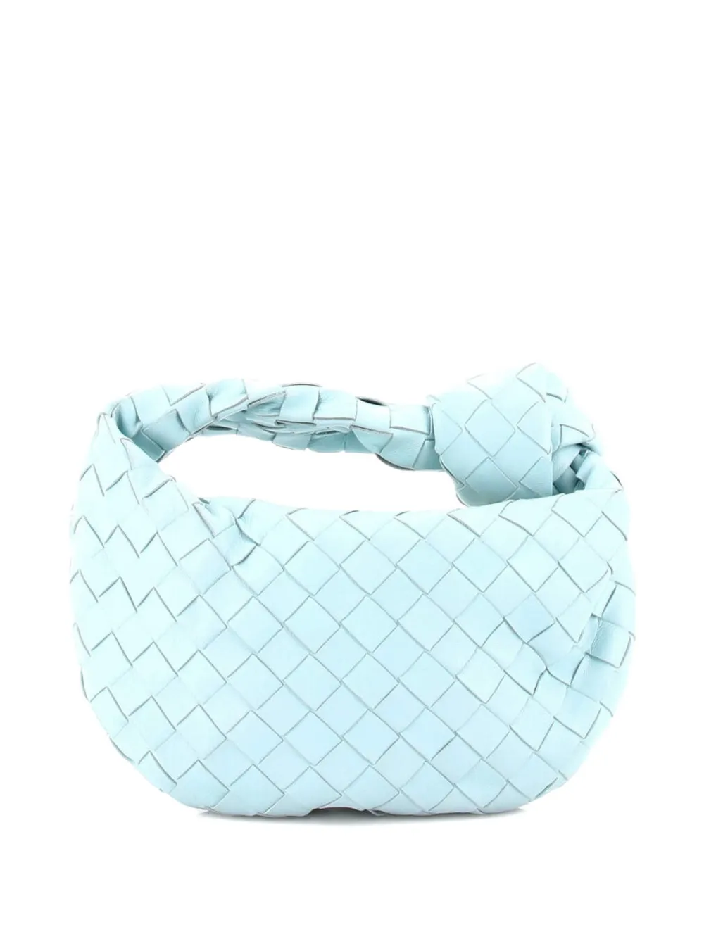 BOTTEGA VENETA Pre-owned Bv Jodie Intrecciato Nappa Mini Hobo Bag In Blue