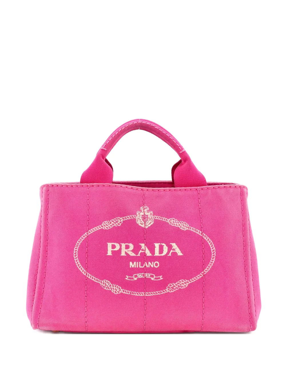 Prada Pre-Owned Canapa Canvas Mini tote bag | Pink | Image 1