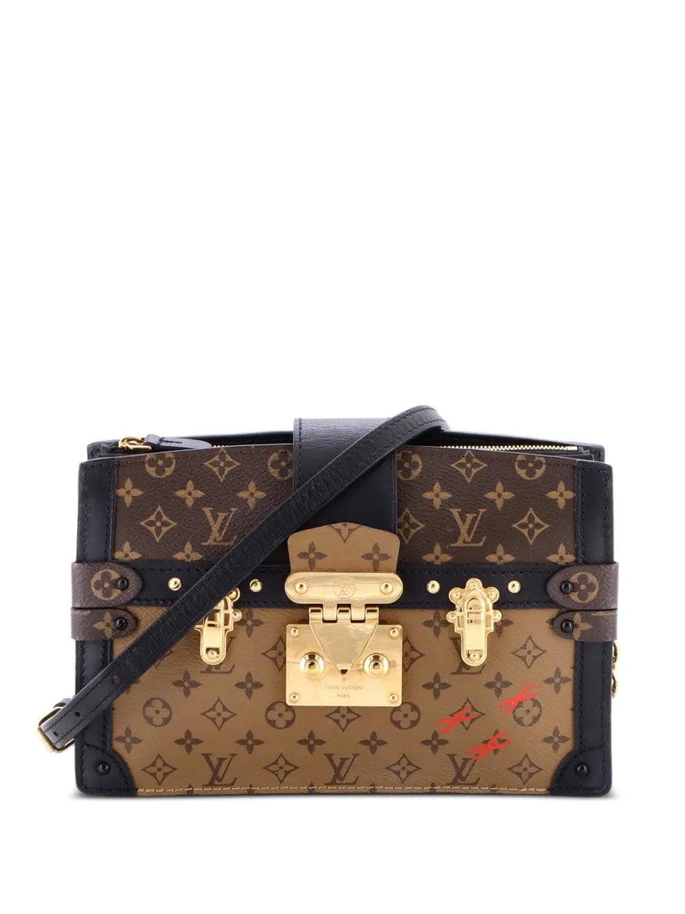 Louis Vuitton Pre-Owned Trunk Reverse Monogram Canvas clutch bag | marrón | Image 1