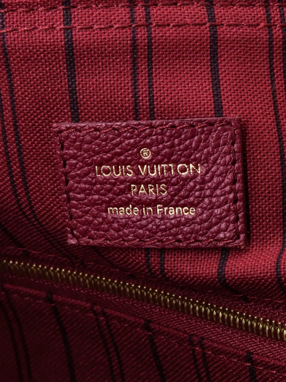 Pre-owned Louis Vuitton Speedy Bandouliere Bag Monogram Empreinte Leather 30 Satchel In Red