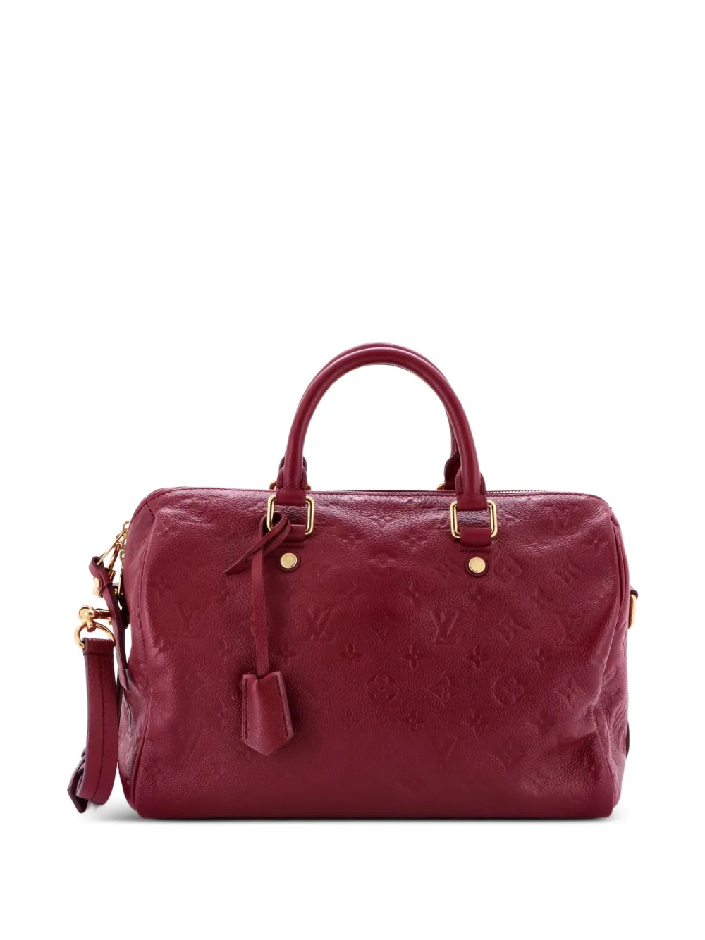 Louis Vuitton Pre-Owned Speedy Bandouliere Bag Monogram Empreinte Leather 30 satchel - Rosso
