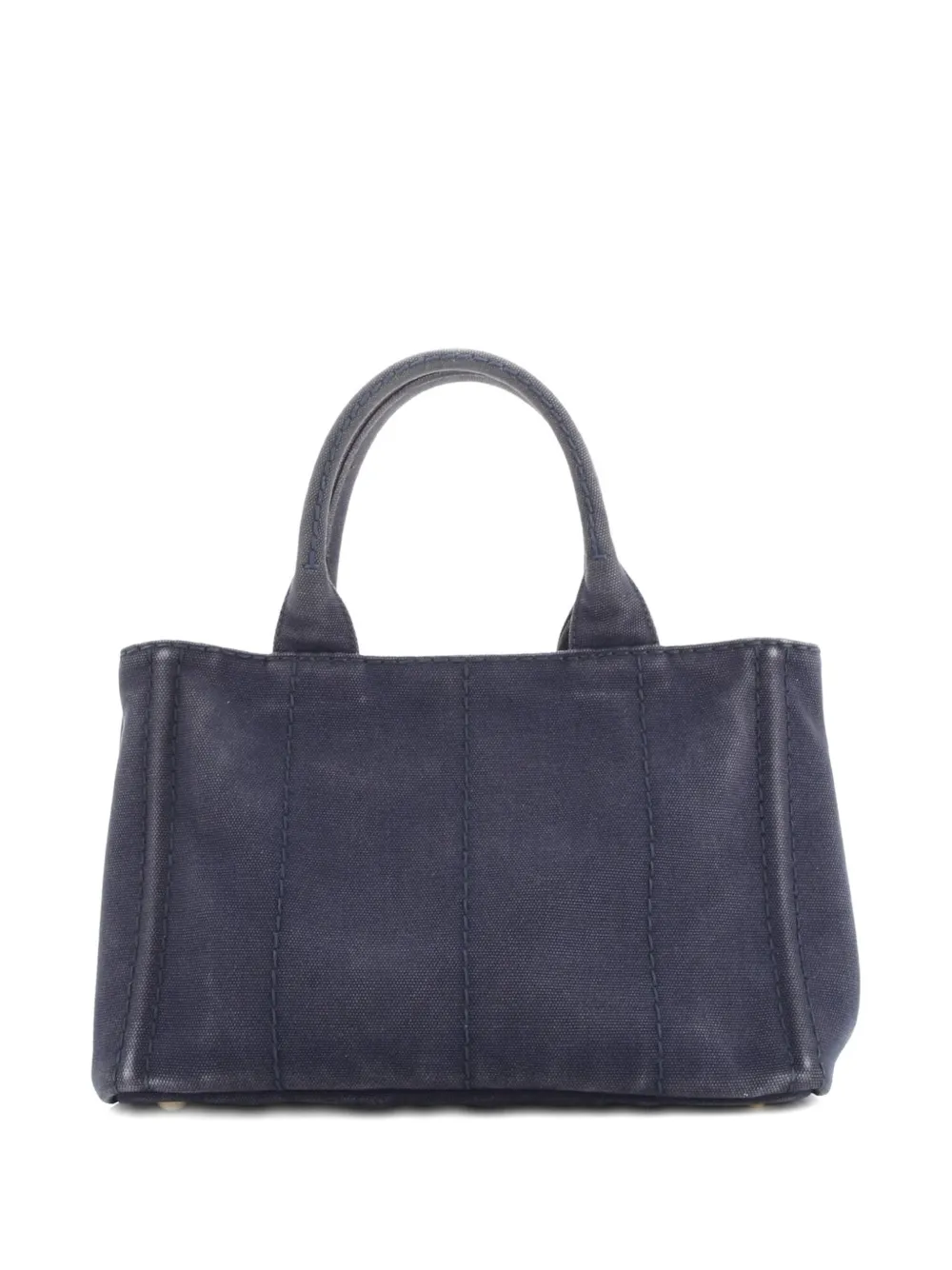PRADA Pre-owned Canapa Denim Mini Tote Bag In Blue