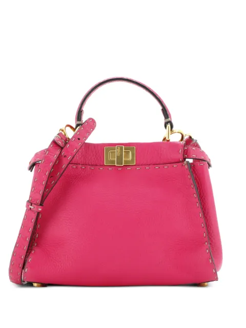 Fendi Pre-Owned Selleria Peekaboo Bag Leather Mini satchel