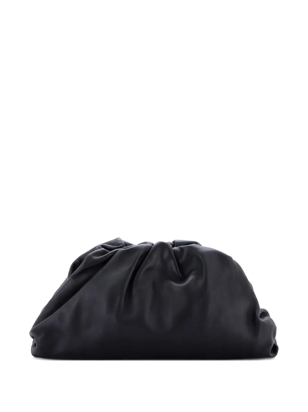 Pre-owned Bottega Veneta The Pouch Leather Teen Clutch Bag In Black