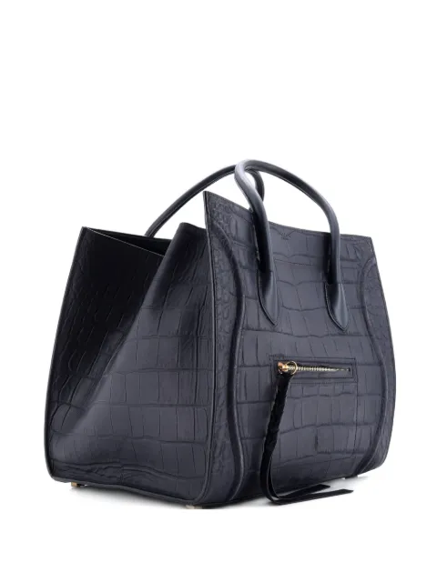 Celine Pre-Owned Phantom Bag Crocodile Embossed Leather Medium tote bag