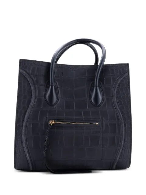 Celine Pre-Owned Phantom Bag Crocodile Embossed Leather Medium tote bag