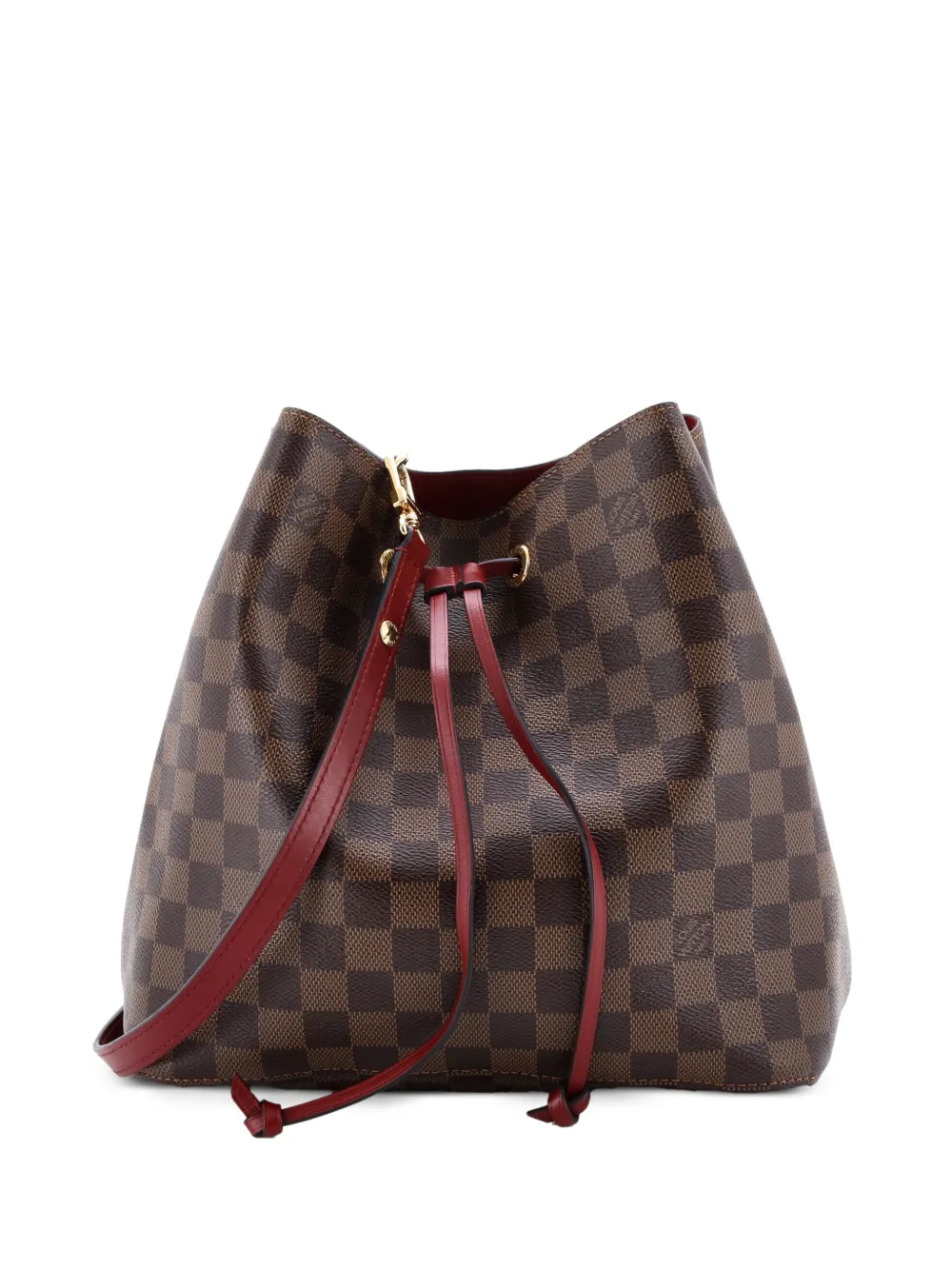 Louis Vuitton Pre-Owned NeoNoe Handbag Damier with Leather MM bucket bag - Marrone