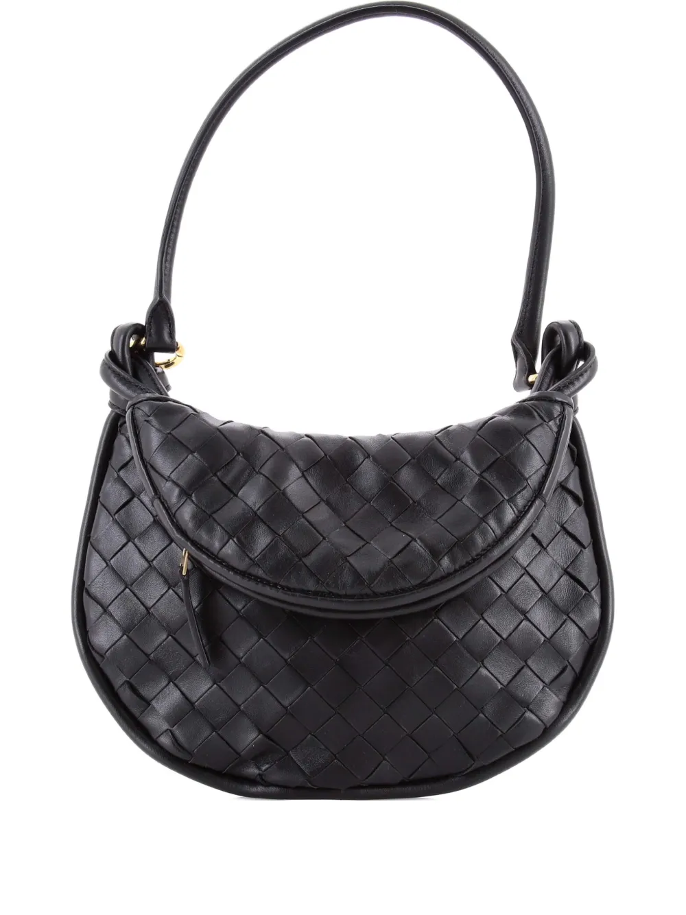 Bottega Veneta Pre-Owned Gemelli Intrecciato Leather Small shoulder bag - Nero